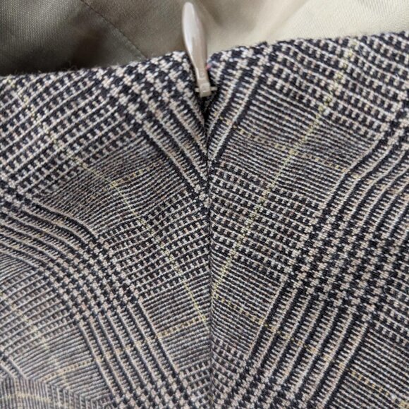 Iris Plaid Wool Skirt - Picture 7 of 10